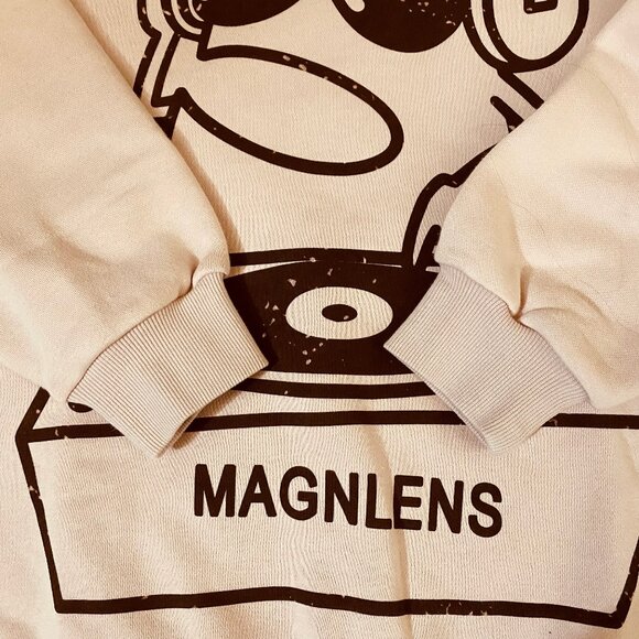 Magnlens Graphic Oversized Fleece Sweatshirt XS - Picture 3 of 6